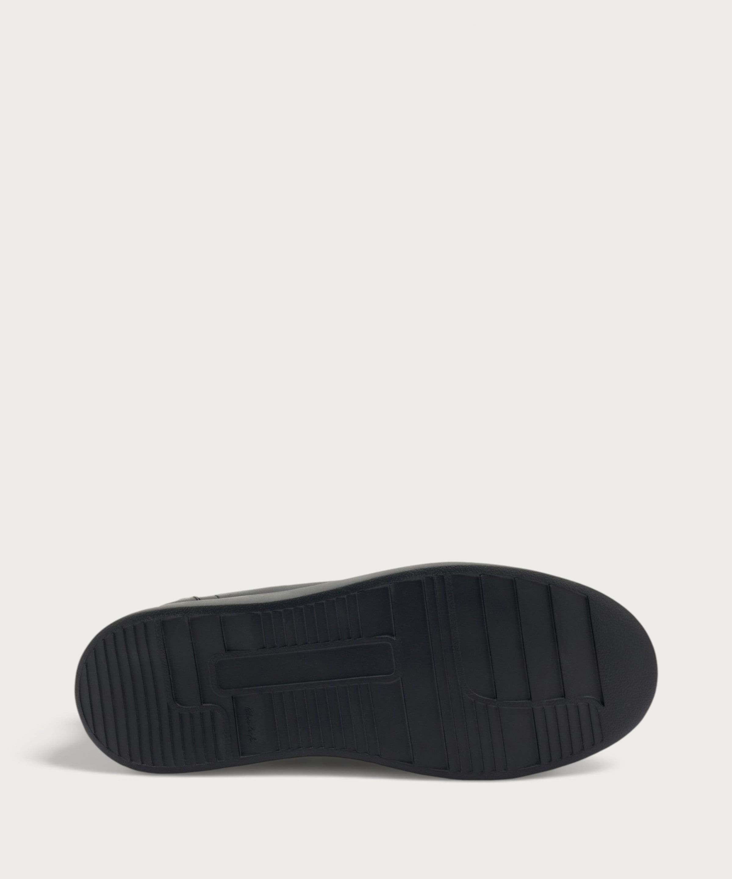 Herren-Sneaker Minimal aus Leder in Schwarz