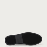 Men's casual black suede loafers
