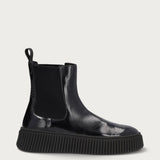 Beatles sporty-casual donna in pelle lucida nera