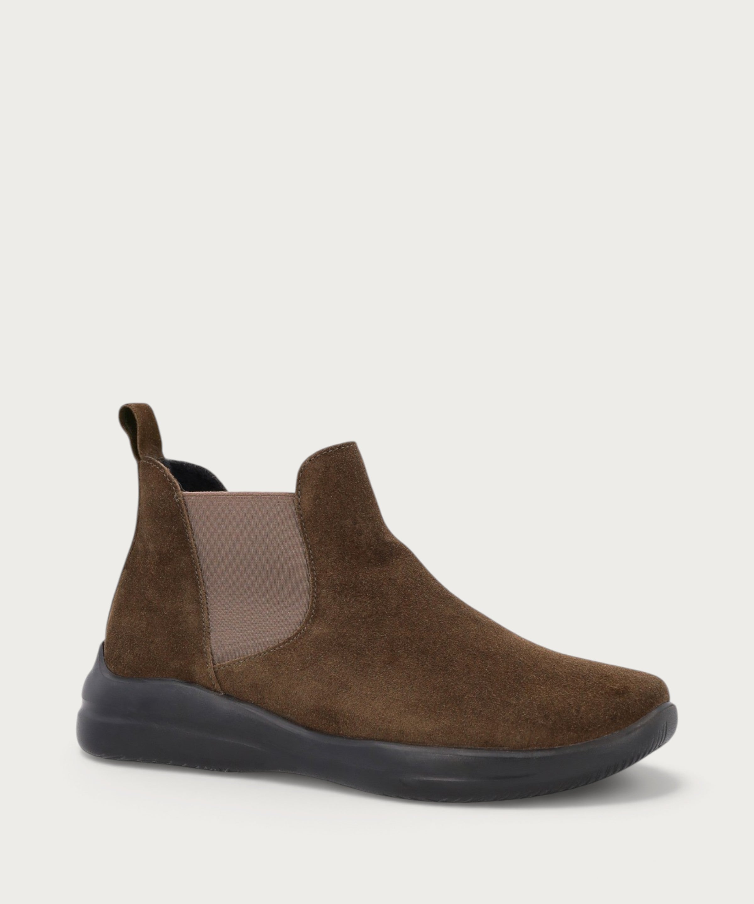 Women's Comfort-tech green suede Beatle boots
