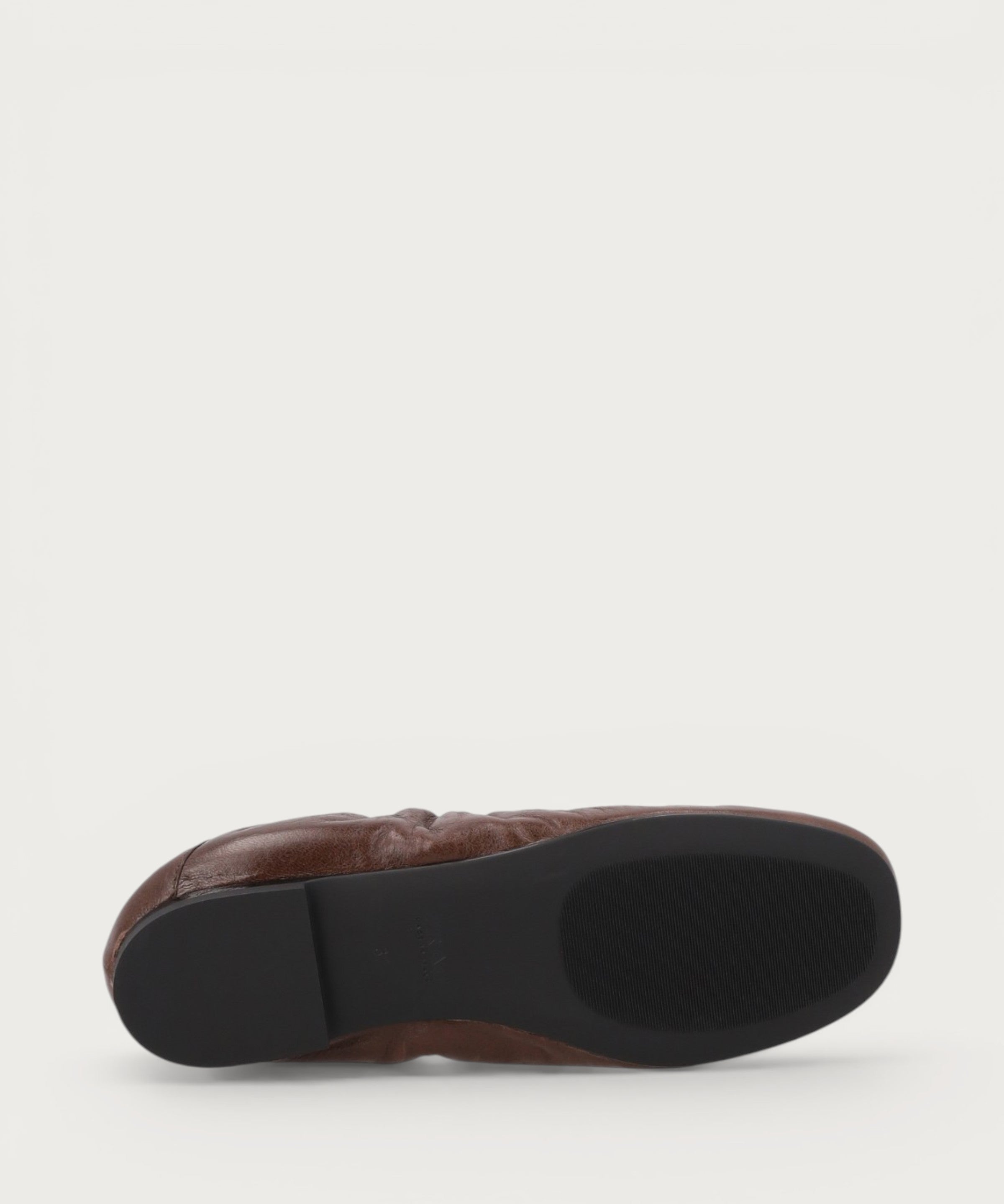 Women's soft brown vintage leather loafers