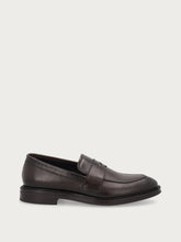 Men's elegant dark brown calfskin loafers - Dark Brown | FRAU