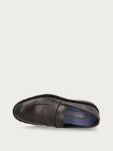 Men's elegant dark brown calfskin loafers - Dark Brown | FRAU