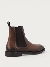 Men's heritage airbrushed light brown calfskin Beatle boots - Walnut | FRAU