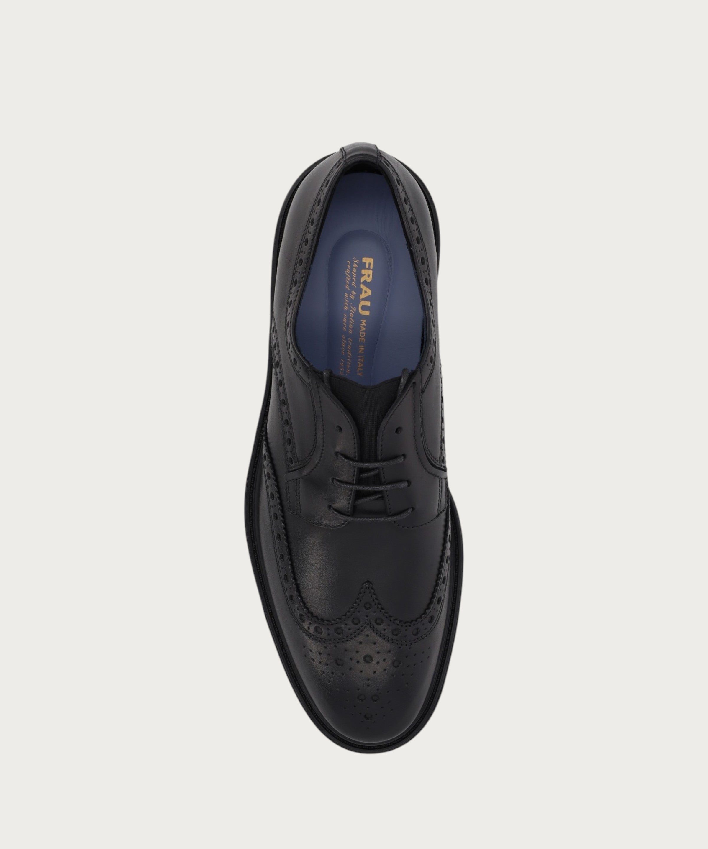 Herren-Schnurschuhe im Schwalbenschwanz-Design aus Kalbsleder 