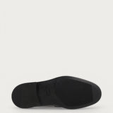 Men's elegant double-buckle loafers in polished black calfskin