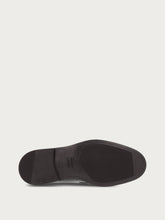 Men's double-buckle loafers in brushed smoky calfskin - Plume | FRAU