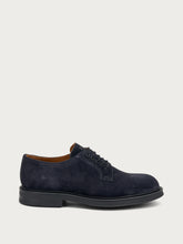 Stringate uomo in pelle scamosciata blu smart casual - Blu | FRAU