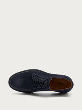 Stringate uomo in pelle scamosciata blu smart casual - Blu | FRAU