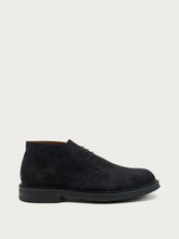 Polacchini uomo in pelle scamosciata blu smart casual - Blu | FRAU