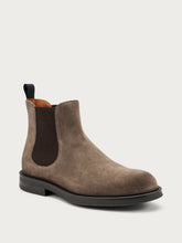 Men's smart-casual neutral suede Beatle boots - Mink | FRAU