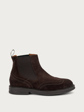 Men's brown suede Beatle boots with wing-tip design - Pepper | FRAU