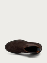 Men's brown suede Beatle boots with wing-tip design - Pepper | FRAU