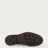 Men's grey suede varsity loafers