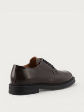 Men's elegant Oxford Shoes in polished brown leather - Mulberry | FRAU