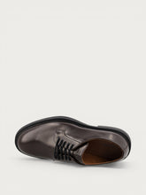 Men's elegant Oxford Shoes in polished brown leather - Mulberry | FRAU