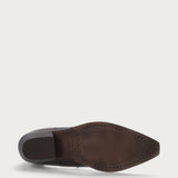 Brown leather Texan ankle boots