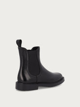 Basic-Damen-Beatle-Boots aus Leder in Schwarz - Schwarz | FRAU