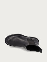 Basic-Damen-Beatle-Boots aus Leder in Schwarz - Schwarz | FRAU