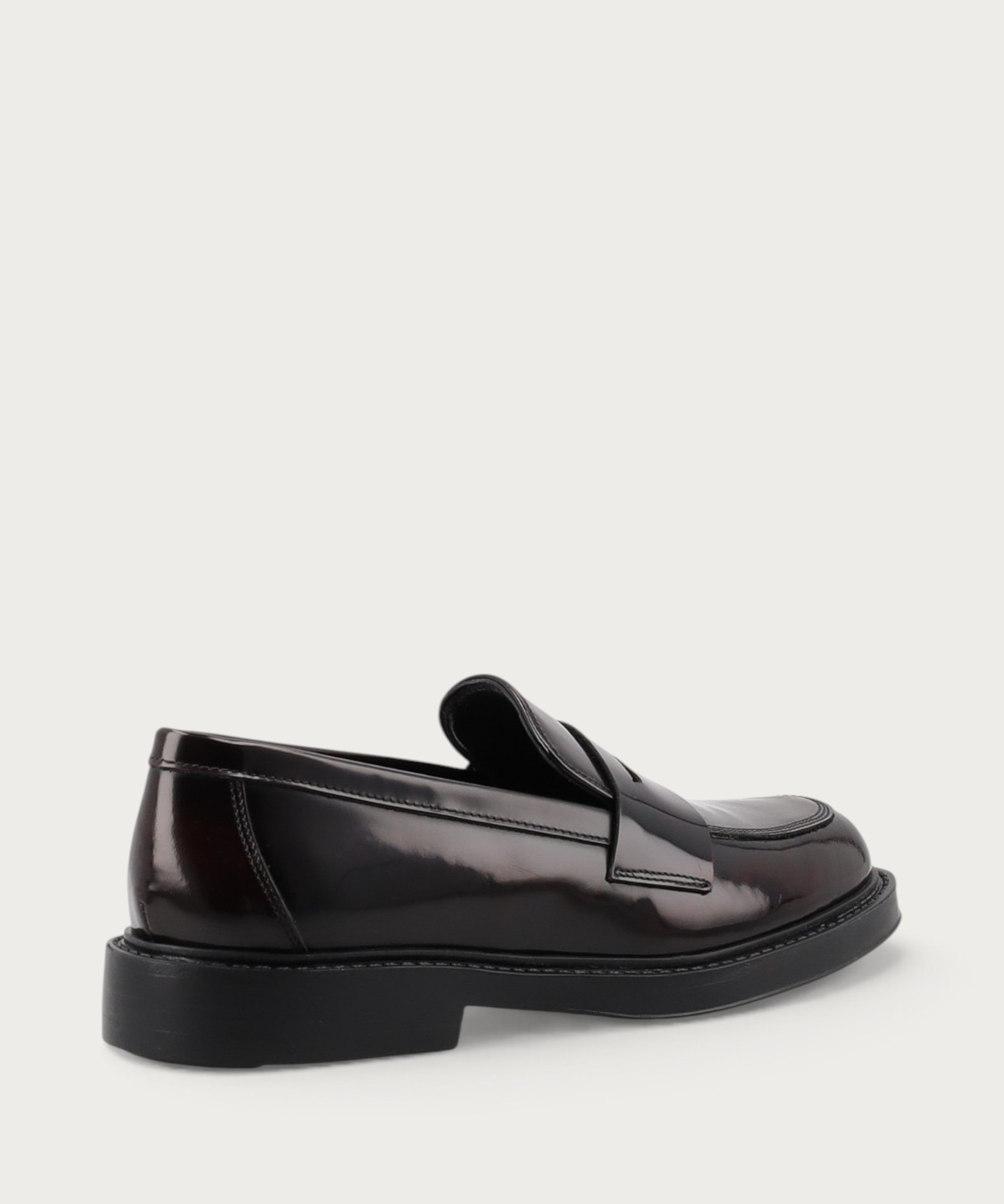 Mocassini Donna in Pelle abrasivata bordeaux sfumata 