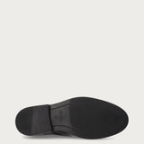 Women's polished black leather lace-ups