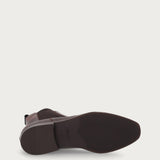 Beatles eleganti donna in pelle marrone sfumata