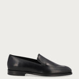 Mocassino elegante donna in pelle nera heritage