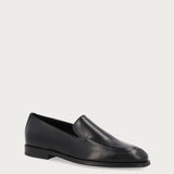 Mocassino elegante donna in pelle nera heritage