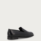 Mocassino elegante donna in pelle nera heritage