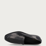 Mocassino elegante donna in pelle nera heritage