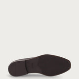 Mocassino slipper elegante donna in pelle marrone sfumata