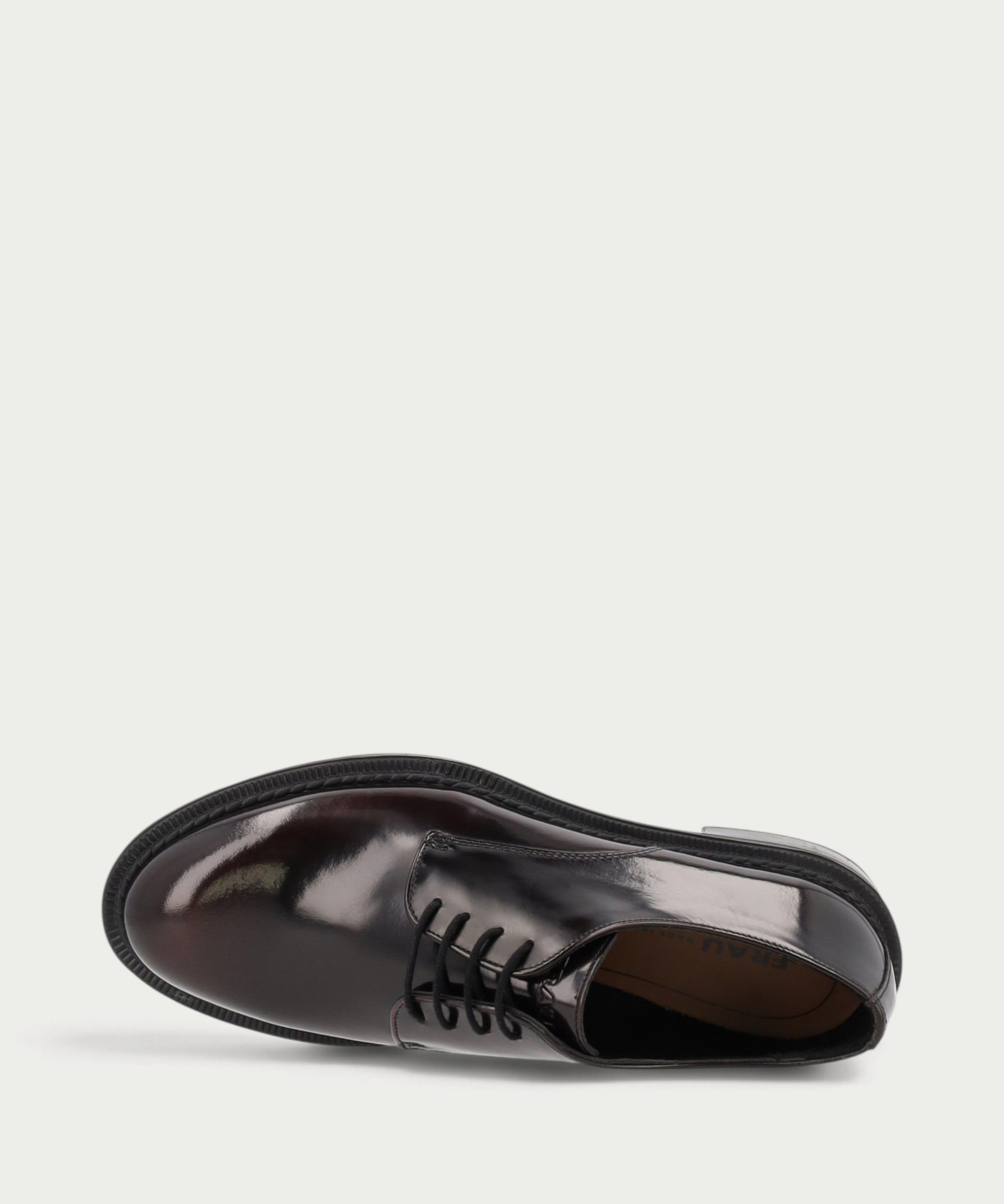 Women's smoky burgundy brushed leather Oxford shoes