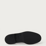 Women's minimal black polished leather Beatle boots