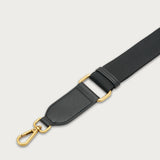 Small black suede and synthetic shoulder bag