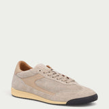 Men's vintage slim beige suede sneakers