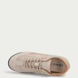 Men's vintage slim beige suede sneakers