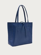 Shopper aus Leder - Blau | FRAU