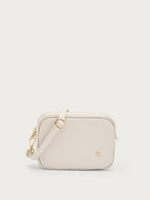 Small leather bag with chain strap - Cream | FRAU