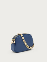 Tasche aus Leder mit Kette - Blau | FRAU