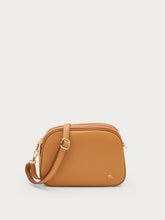 Tasche aus Leder mit Kette - Karamell | FRAU