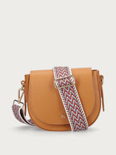 Half-moon bag with fabric strap - White | FRAU