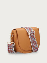 Half-moon bag with fabric strap - Caramel | FRAU