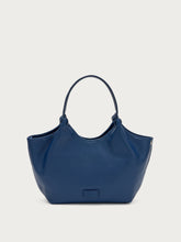 Mini-Shopper aus Leder - Blau | FRAU