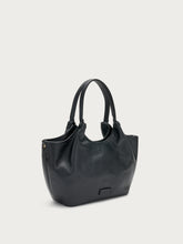 Leather mini shopper - Black | FRAU