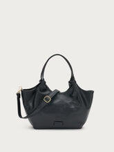 Leather mini shopper - Black | FRAU