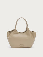 Mini-Shopper aus Leder - Sand | FRAU