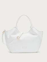 Leather maxi shopper - White | FRAU