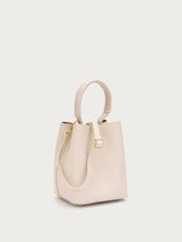 Mini secchiello in pelle - Crema | FRAU