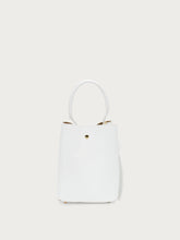 Mini-Bucket-Bag aus Leder - Weiß | FRAU