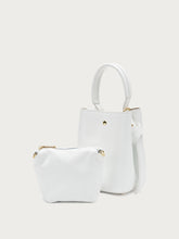 Mini-Bucket-Bag aus Leder - Weiß | FRAU